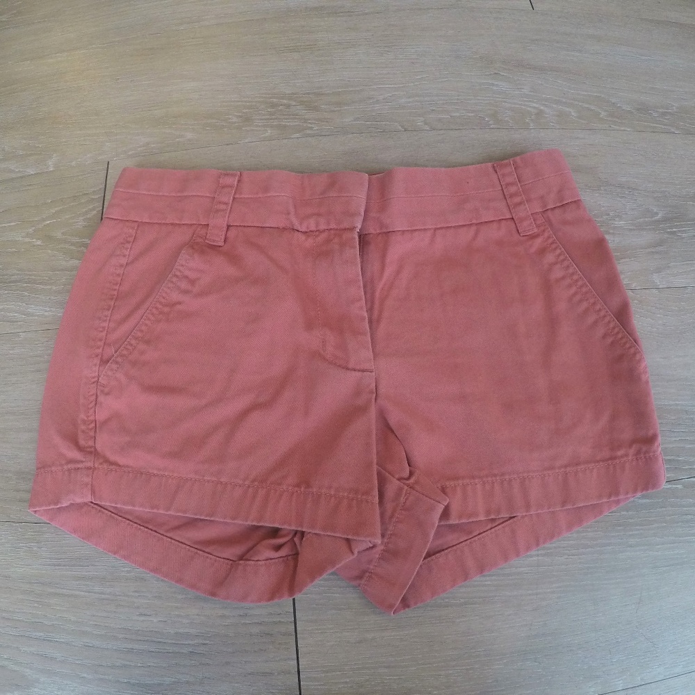 J. Crew: 3" Chino Short - Broken-In "Old Red"
